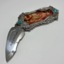 Fantasy Knife - Tattooed Woman Blue
